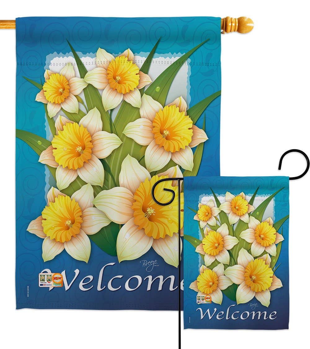 Two Group Flag Co – wholesale Flag – Daffodils Garden Floral Decor Flag3