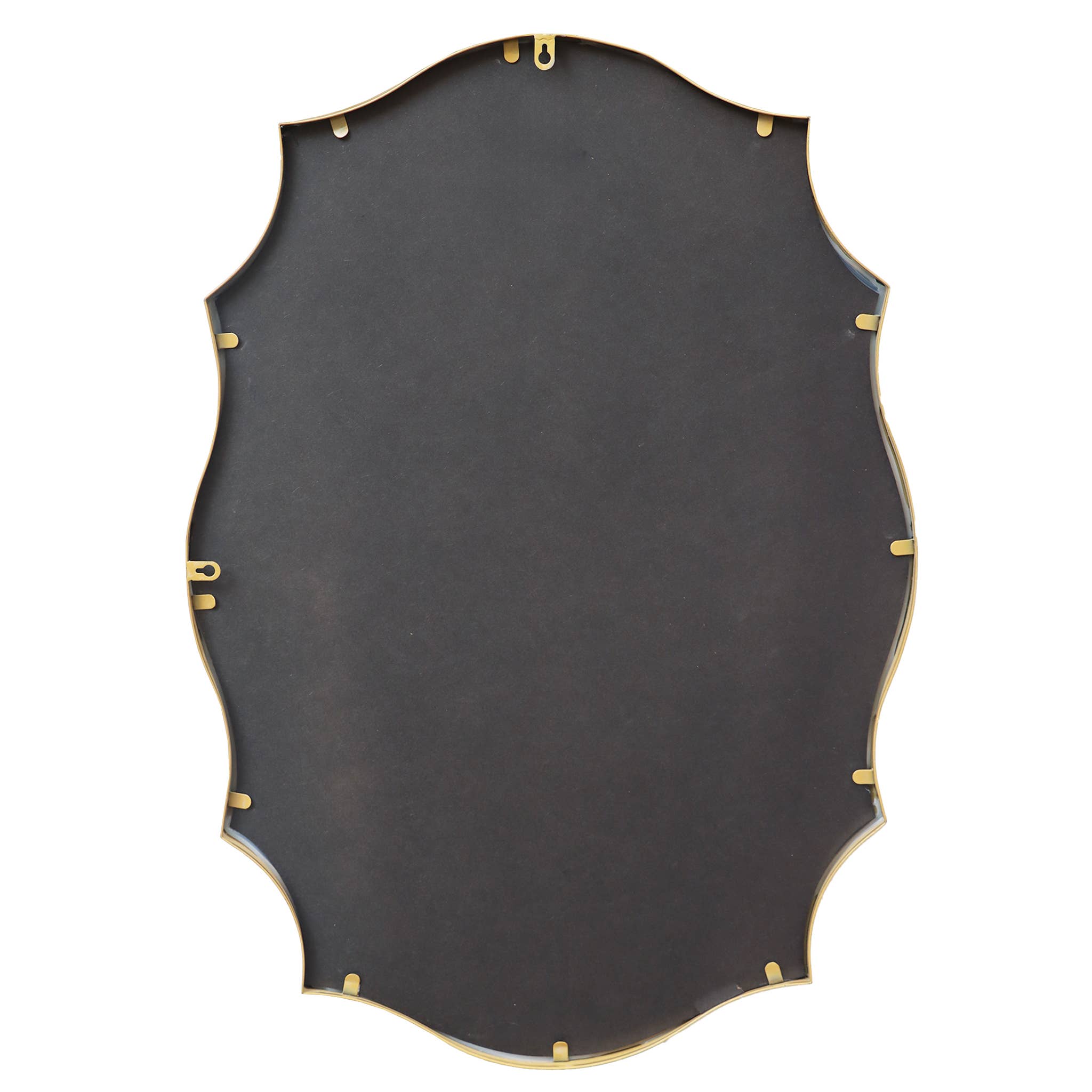 Paris Loft Inc - Wholesale Wall Mirror - Scalloped Edge Metal Framed Bathroom Mirror13