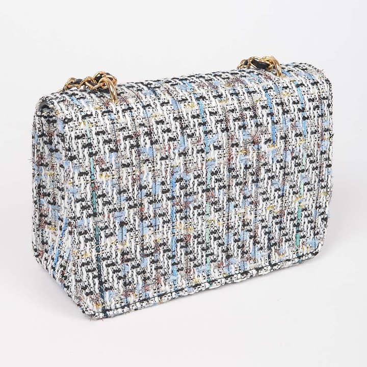 3AM BY H&D ACCESSORIES - Wholesale Crossbody Bag - Women's - Tweed Crossbody Flap Bag
