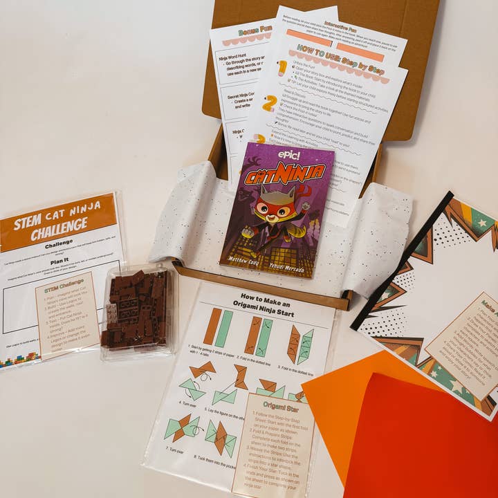 Caja de Historias de Gato Ninja | Edades 8-10 | Aventura y Diversión de Lectura para Niños para venta al por mayor de Story Boxes