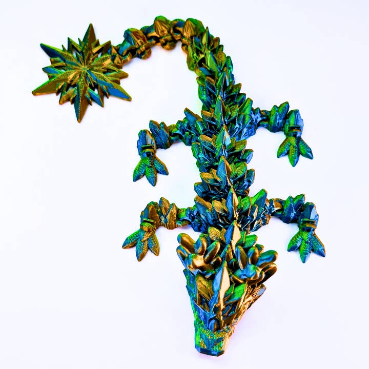 Dragon Fidgets - Wholesale Fidgetspeelgoed - Kinderen - 9" Rendier Sneeuwvlok Winter Draak Fidget Speelgoed