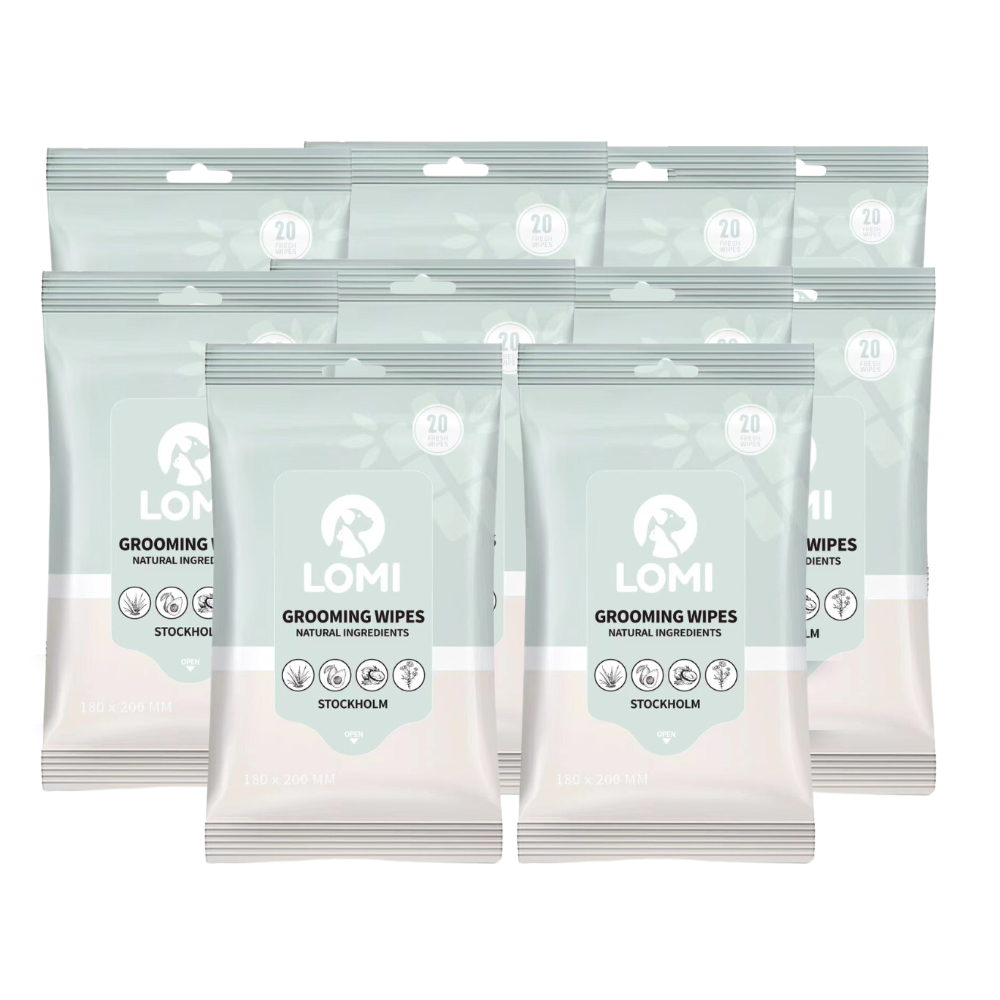 LOMI Pet Care – Engroshandel Pelsplejeprodukter til kœledyr – Hund – Bambus plejeservietter – rejstørrelse7