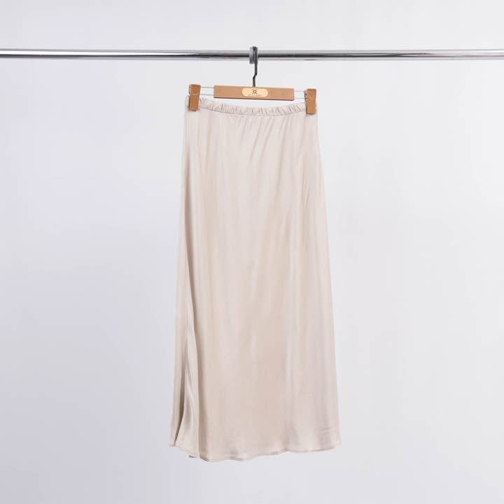 Cecile Wang – wholesale Kjol - Dam – DB93023 medellång satin kjol9