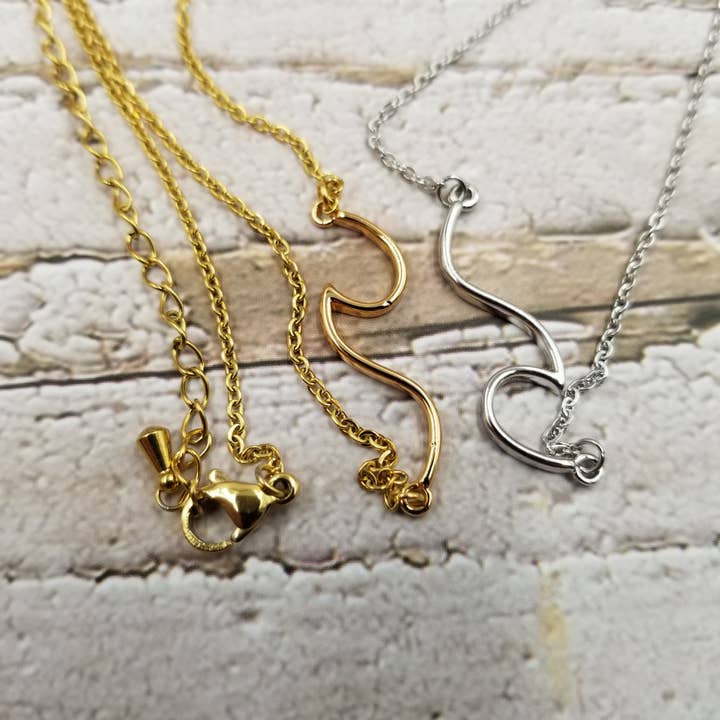 Treasure Wholesale - Wholesale Pendant/Charm Necklace - Sea Wave Necklace2