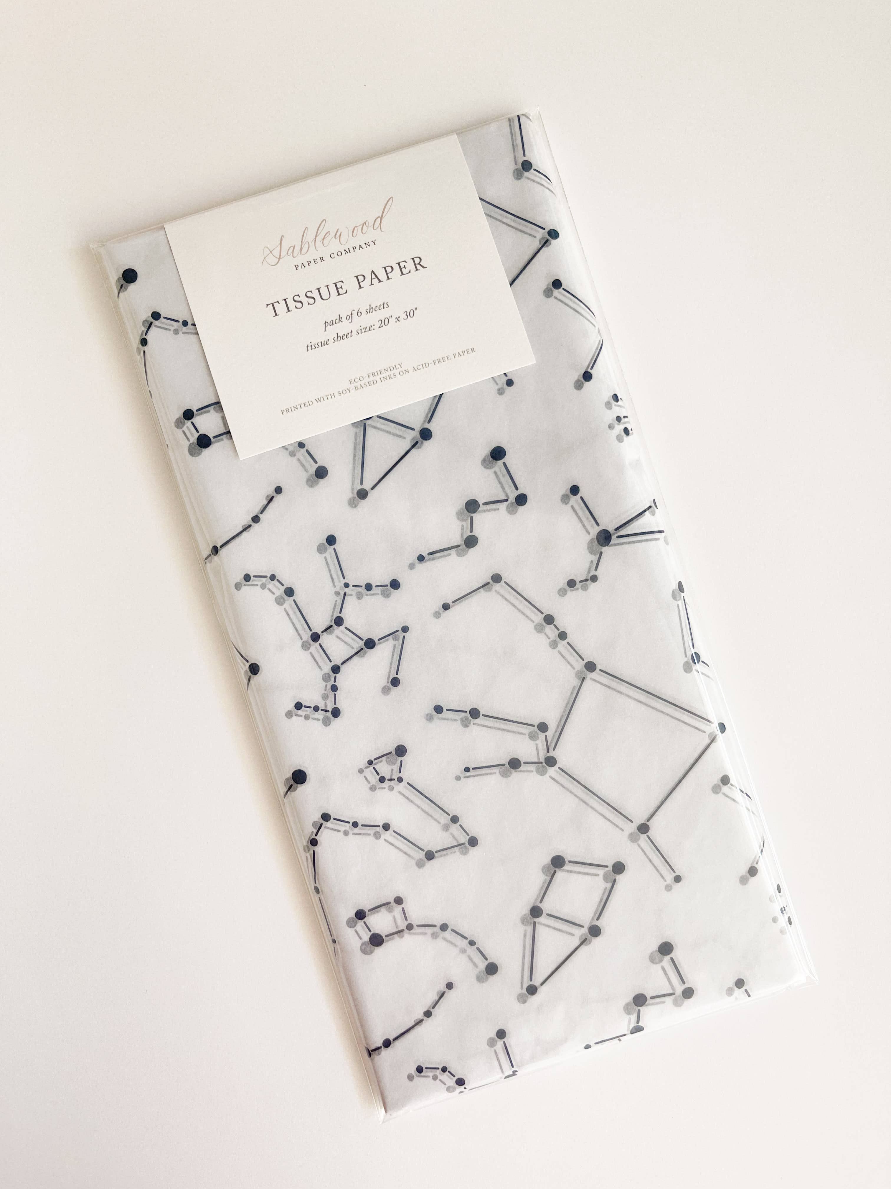 Sablewood Paper Company - Wholesale Tissue Paper - Constellations Tissue Paper – Pack of 61