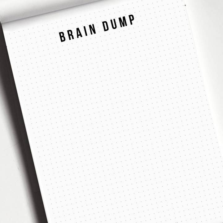 Brain Dump ADHD Notepad for wholesale by Imperfect Inspiration