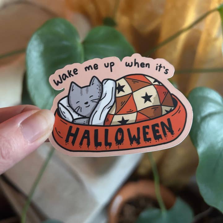 Little Spooky Studio - Wholesale Sticker - Sleep Til October Sticker1