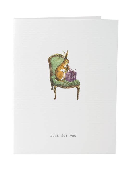 Just For You Greeting Card for wholesale by TokyoMilk Cards and Totes