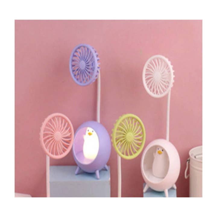 K & S WHOLESALE INC – wholesale Elektrisk handfläkt – Pingvin skrivbordsfläkt med LED 48CT