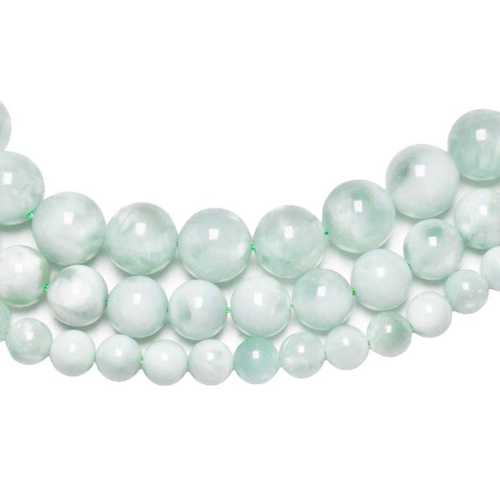 Foliesbijoux - Wholesale Beads - Green Moonstone Pearl Thread - Garnierite A