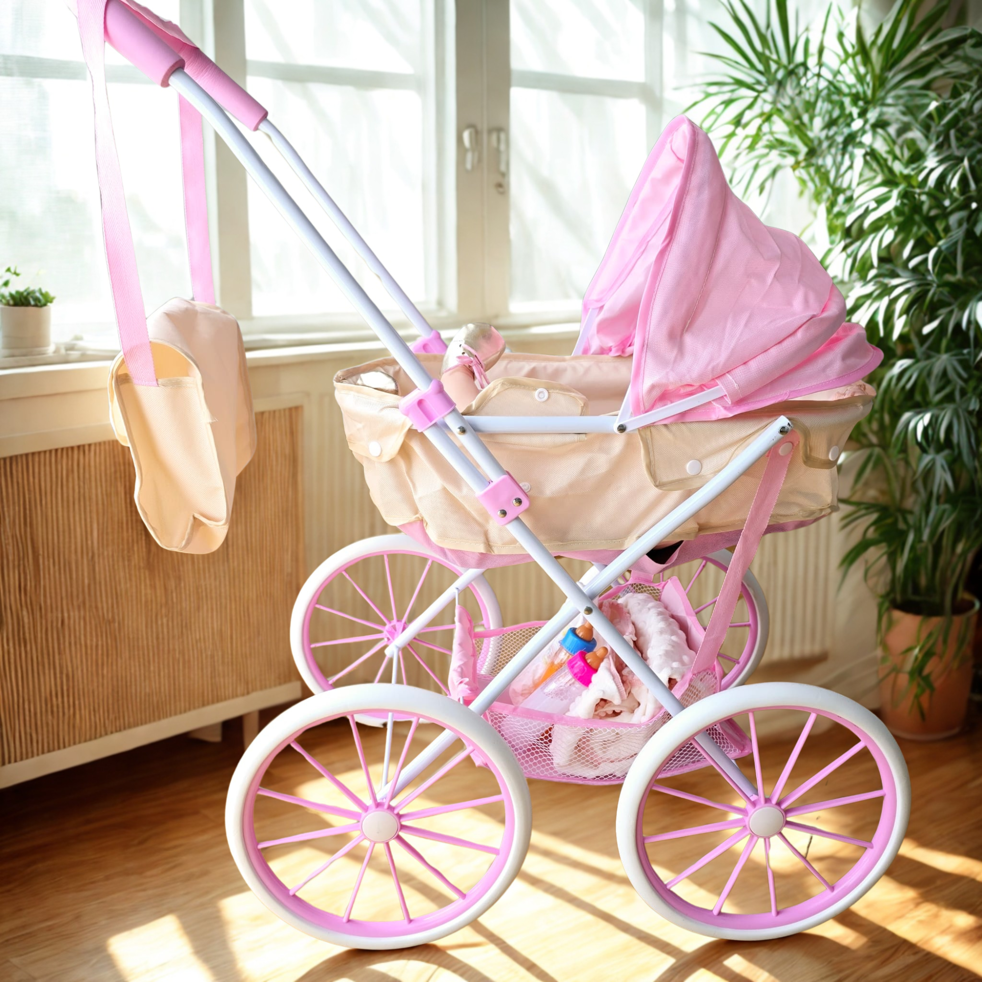 Maria & Jesus - Wholesale Doll Stroller - Kids - Reborn Baby Stroller - Suitable for dolls up to 48cm - Gift Bag9