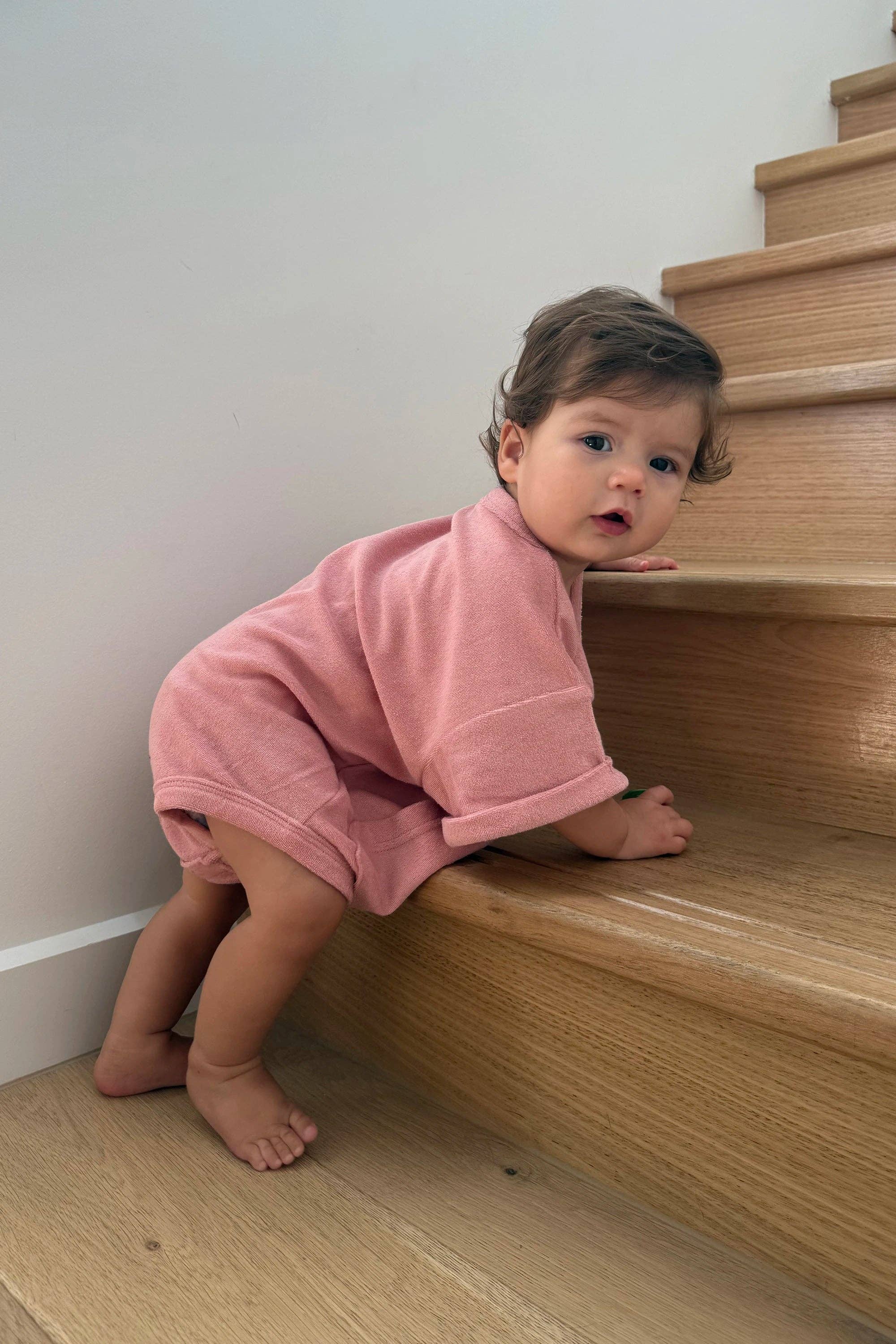 Rose Mini Terry Romper for wholesale on Faire3