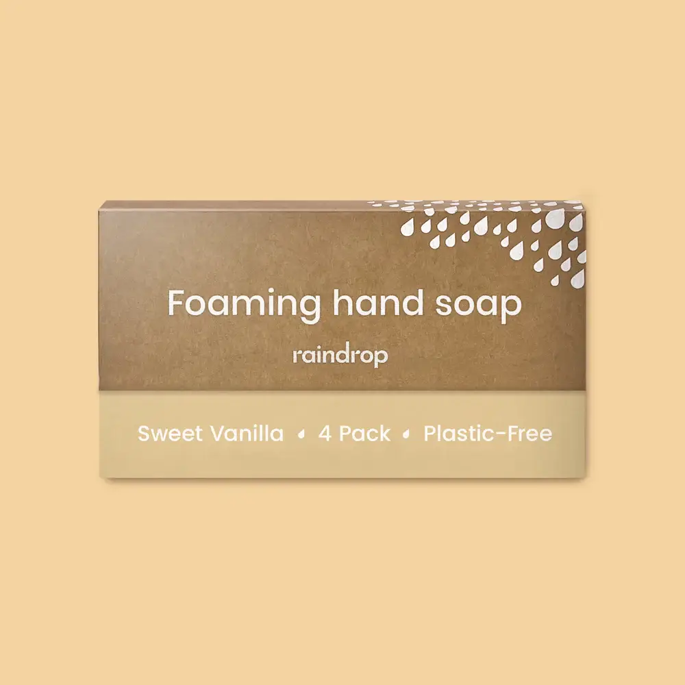 Raindrop Clean - Wholesale Hand Soap/Wash - Four Plastic Free Foaming Hand Soap Refills7