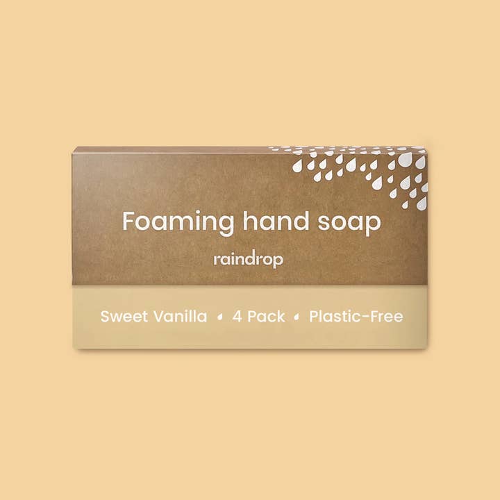 Raindrop Clean - Wholesale Hand Soap/Wash - Four Plastic Free Foaming Hand Soap Refills7