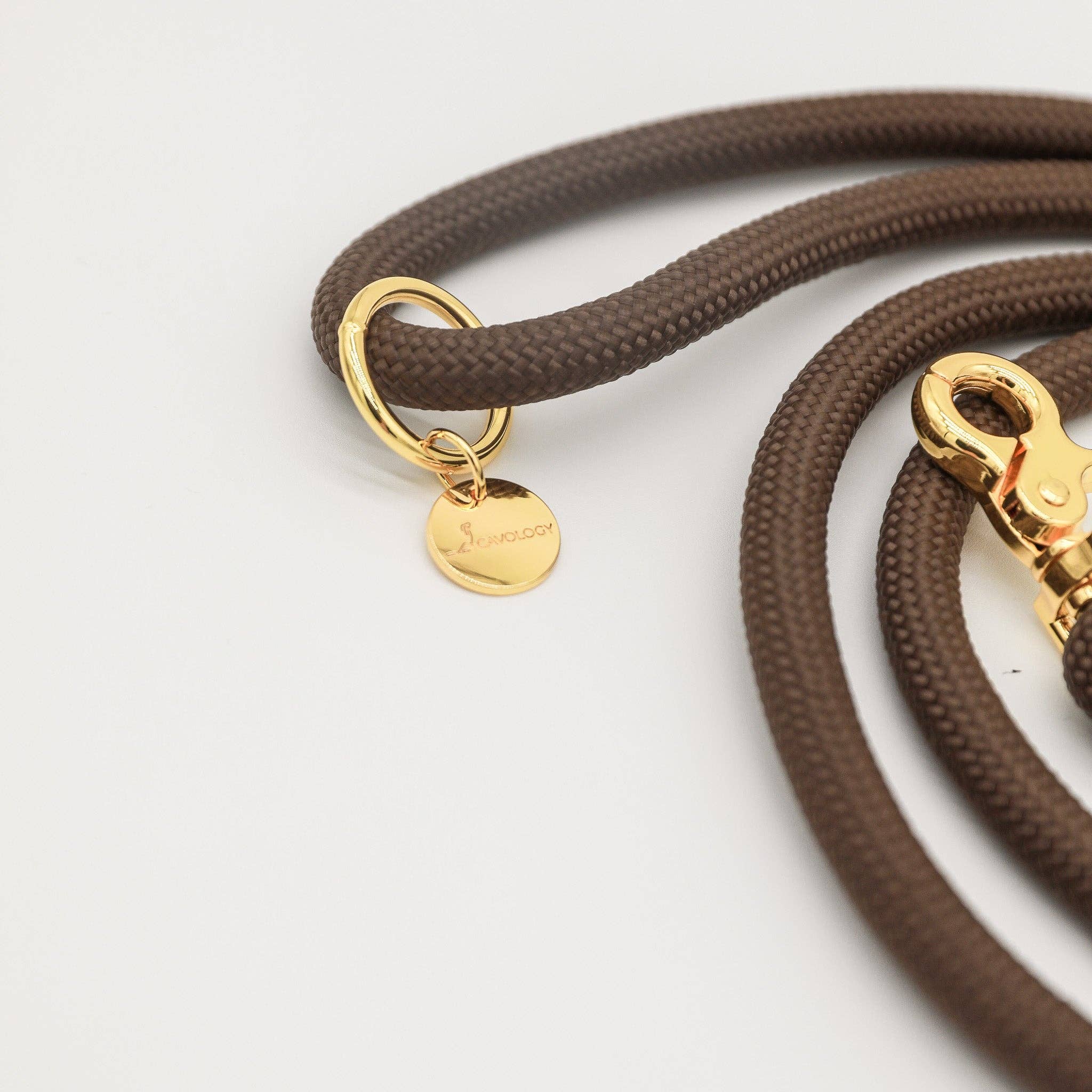 Cavology - Wholesale Pet Leash - Dog - BRAIDED ROPE LEASH - Chocolate Brown2