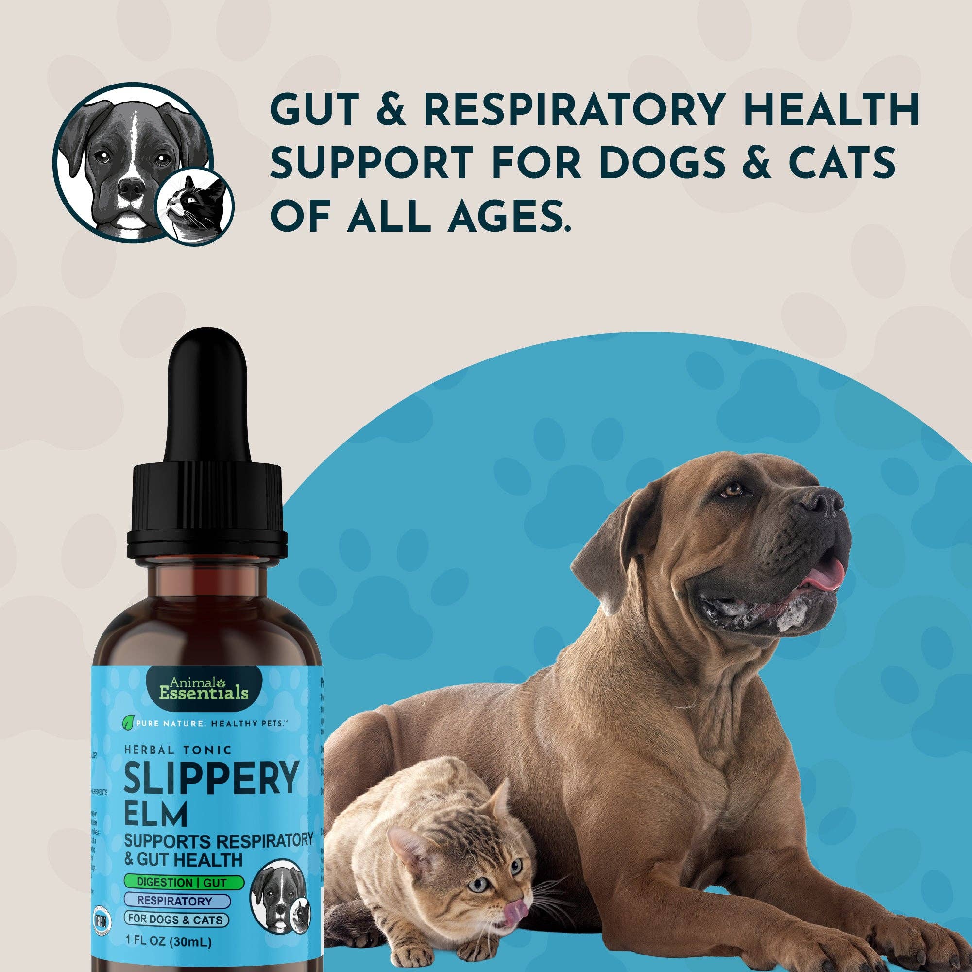 Animal Essentials - Wholesale Pet Supplement - Cat/Dog - Slippery Elm Herbal Tonic | Supports Gut Health & Respiration8