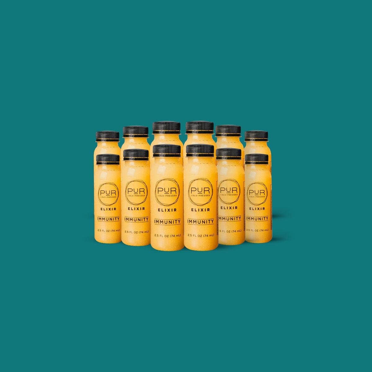 PUR Cold Pressed Juice - Wholesale Wellness Juice/Tonic - IMMUNITY BOOST - WELLNESS JUICE SHOTS ELIXIR PACK