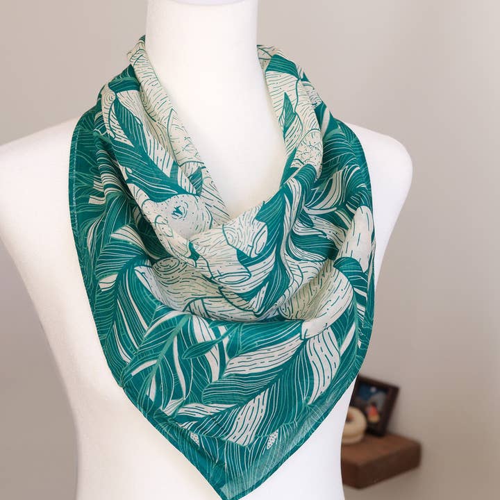 Elefant, "Siesta" Bandanascarf för wholesale av sol&mar art co.