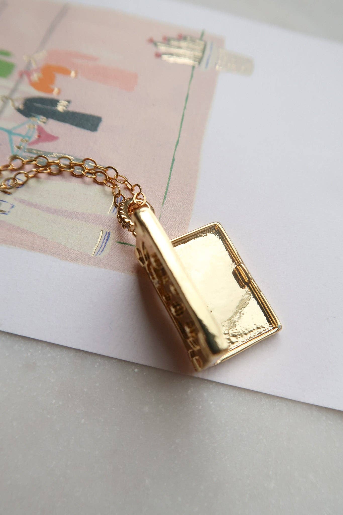 Bittersweet - Wholesale Locket Necklace - To the Stars Who Listen Book Locket Necklace5