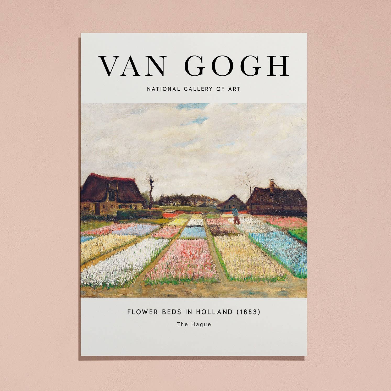 Sugar & Canvas - Wholesale Art Print - Van Gogh Flower Beds in Holland 1883 Bulb Fields Painting Art Print | Colorful Print, Van Gogh Print, Van Gogh Art, Exhibition Poster #V35