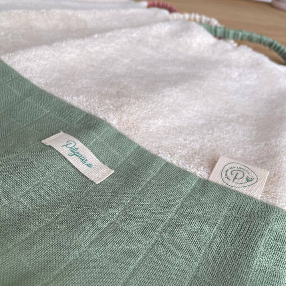 Pitigaïa - Venta al por mayor Babero - Bebé - Babero elástico de algodón orgánico 🌱👶 ideal para la cantina22