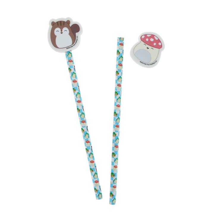 Blueprint Collections – wholesale Pencil – Squishmallows Cottage Pencil & Eraser Toppers