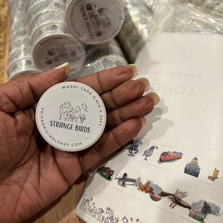 PriyaOriginalsArt - Wholesale Washi Tape - Washi tape - Strange Birds1