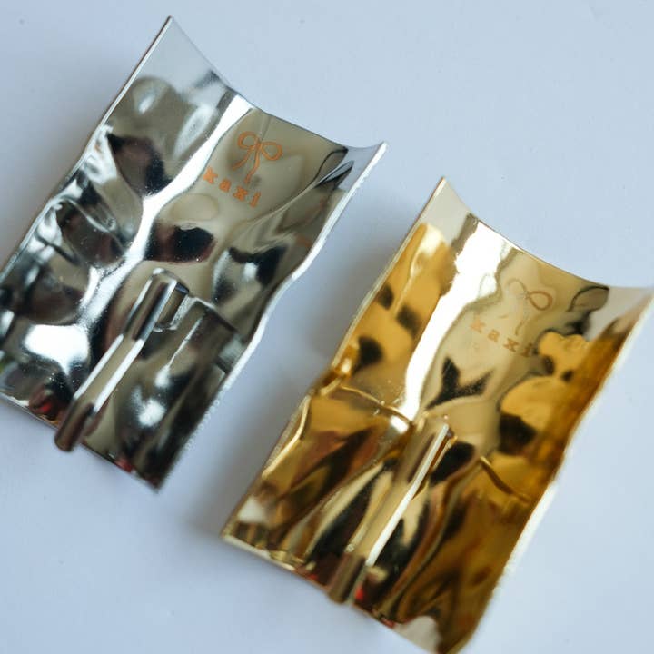 KAXI – wholesale Hair clip – Women’s – OVERSIZED PONYTAIL CUFF ( GOLD + SILVER )4