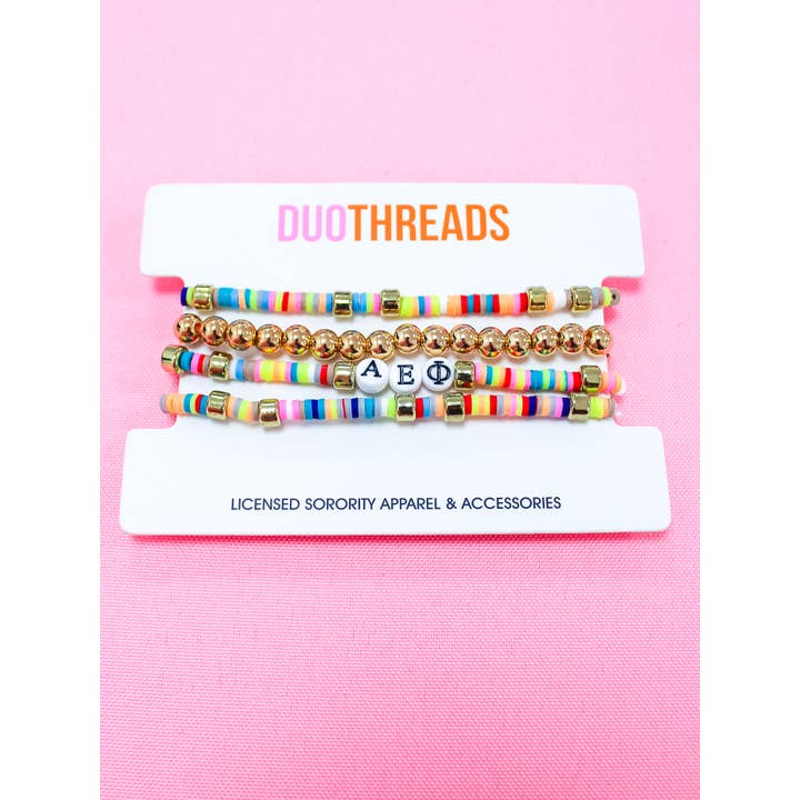 Duo Threads - Wholesale Jewelry Set - Miley Sorority Bracelet Stack2