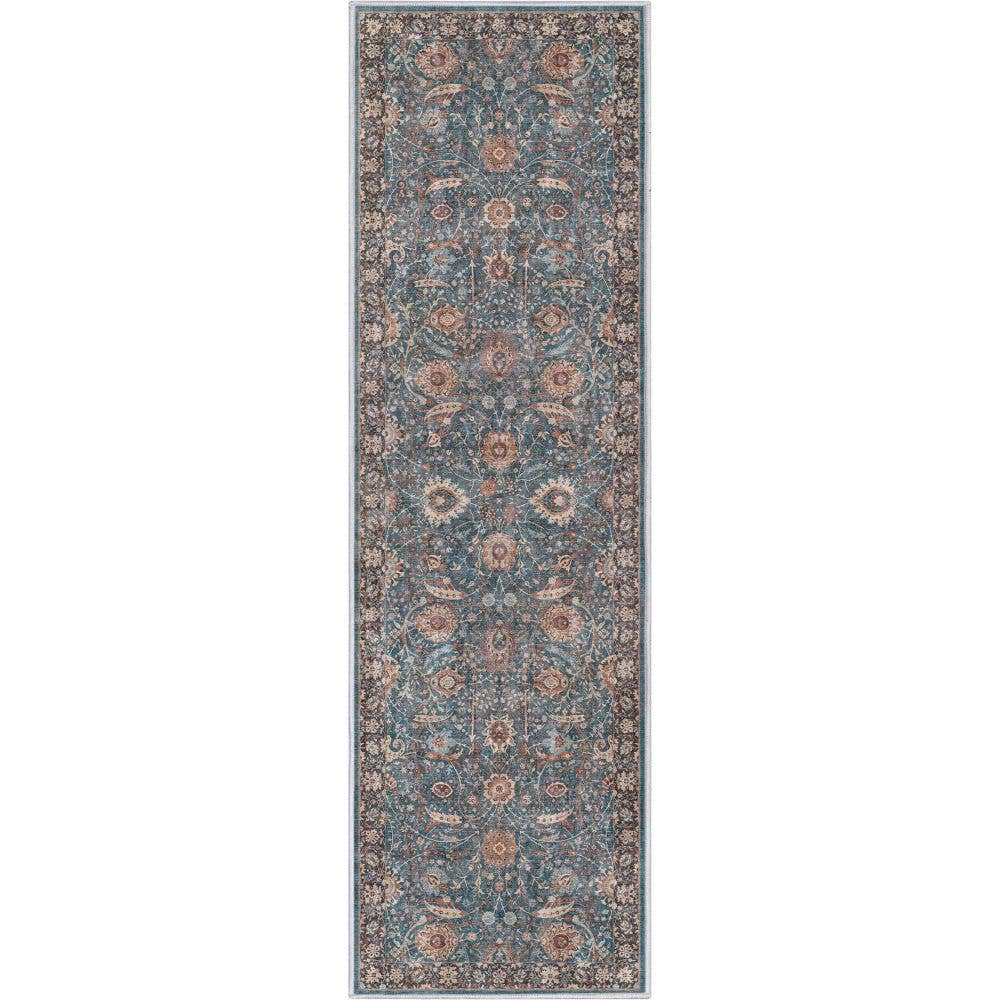 Well Woven - Vendita all'ingrosso Tappeto - Tappeto Liana Vintage Oriental Teal a trama piatta6