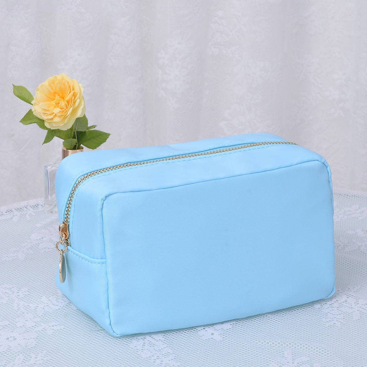 MiMi Wholesale - Wholesale Makeup/Cosmetic Bag - HM1012 Emma Round Zippered Nylon Cosmetic Pouch Bag0