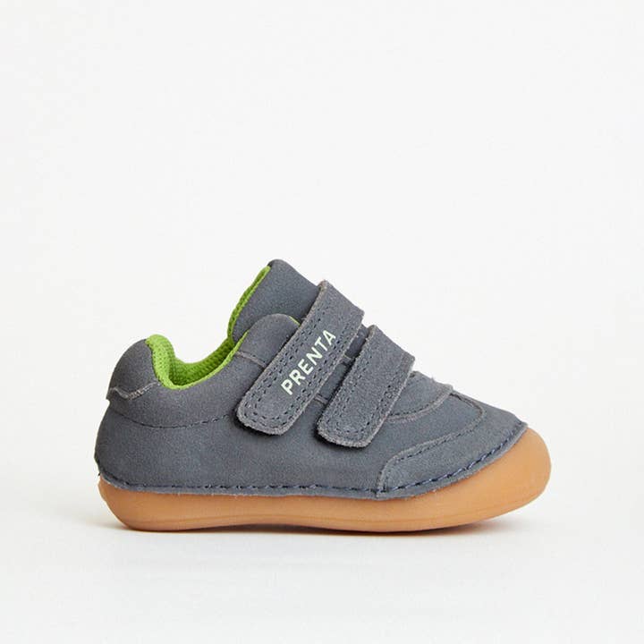 Zapatilla deportiva Rocket Charcoal Suede First Walker para venta al por mayor de PRENTA Shoes