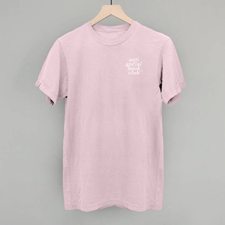 Ivy + Cloth - Wholesale Screen Printed T-Shirt - Women's - Antisocial Book Club (Left Chest)5