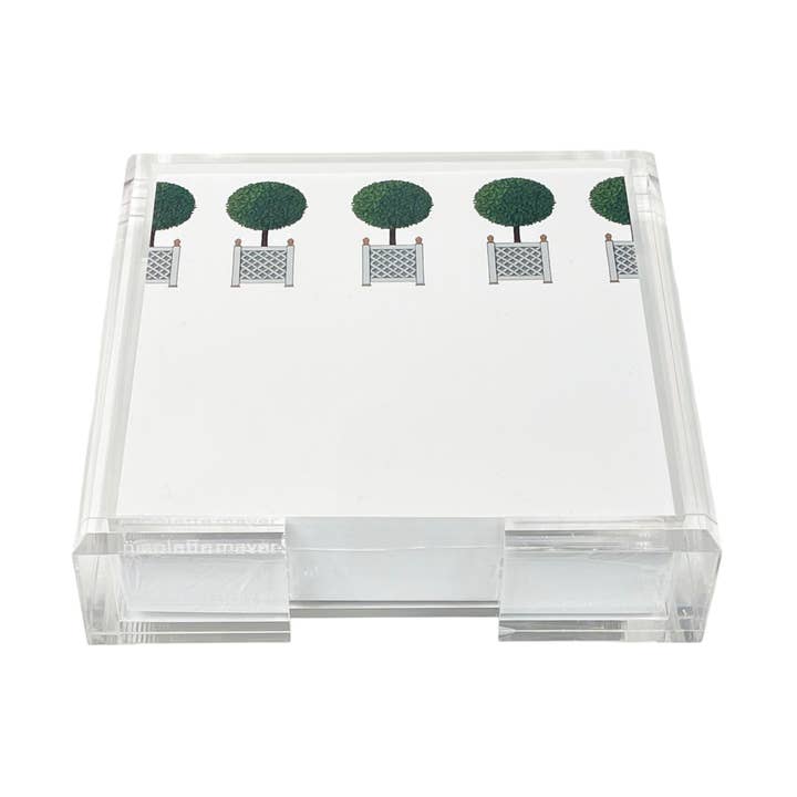Topiary Note Cards With Acrylic Holder for wholesale by Nicolette Mayer Collection