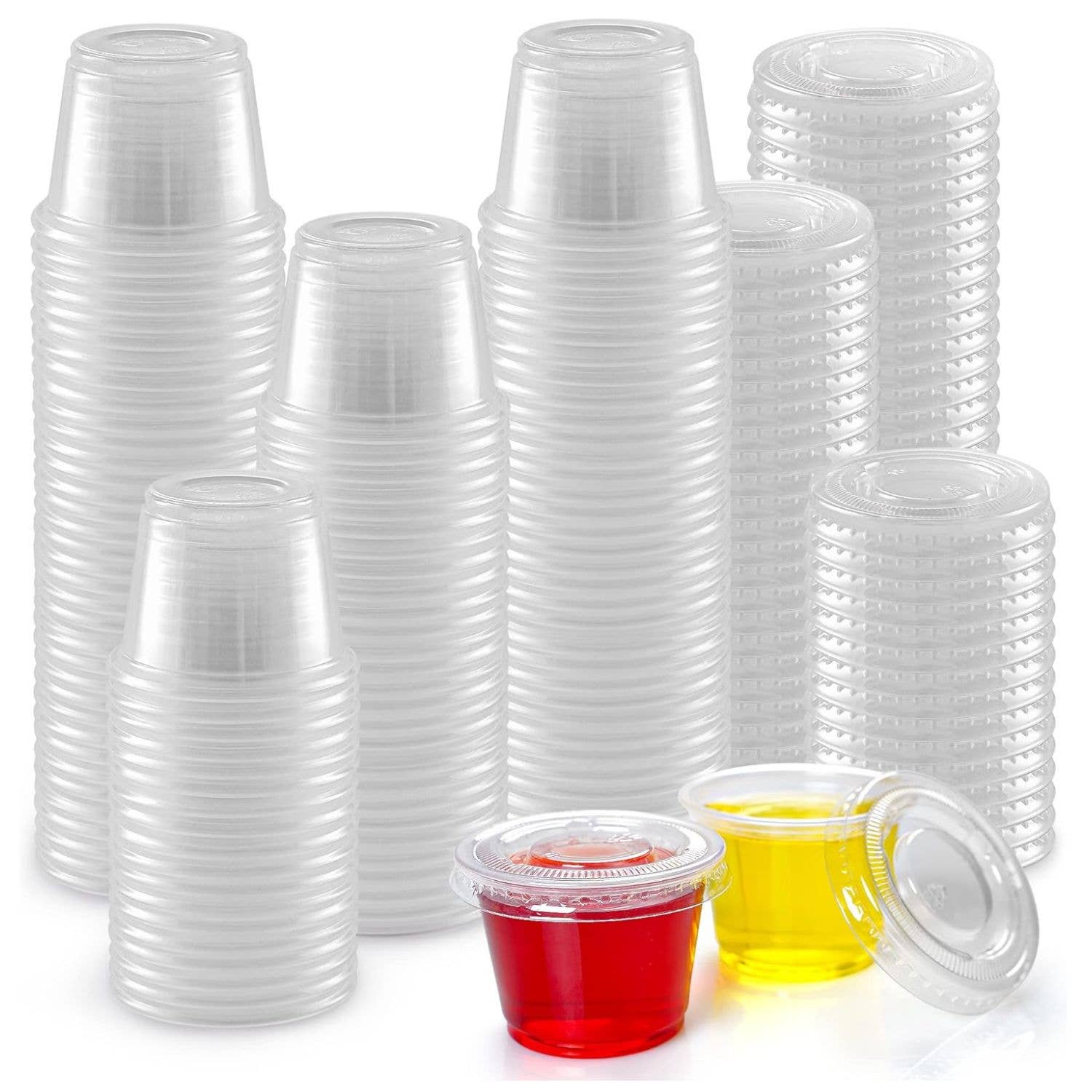 Zulay Kitchen - Vente Boîtes de conservation - Gobelets à shot Jello transparents avec couvercles - Gobelet en plastique11