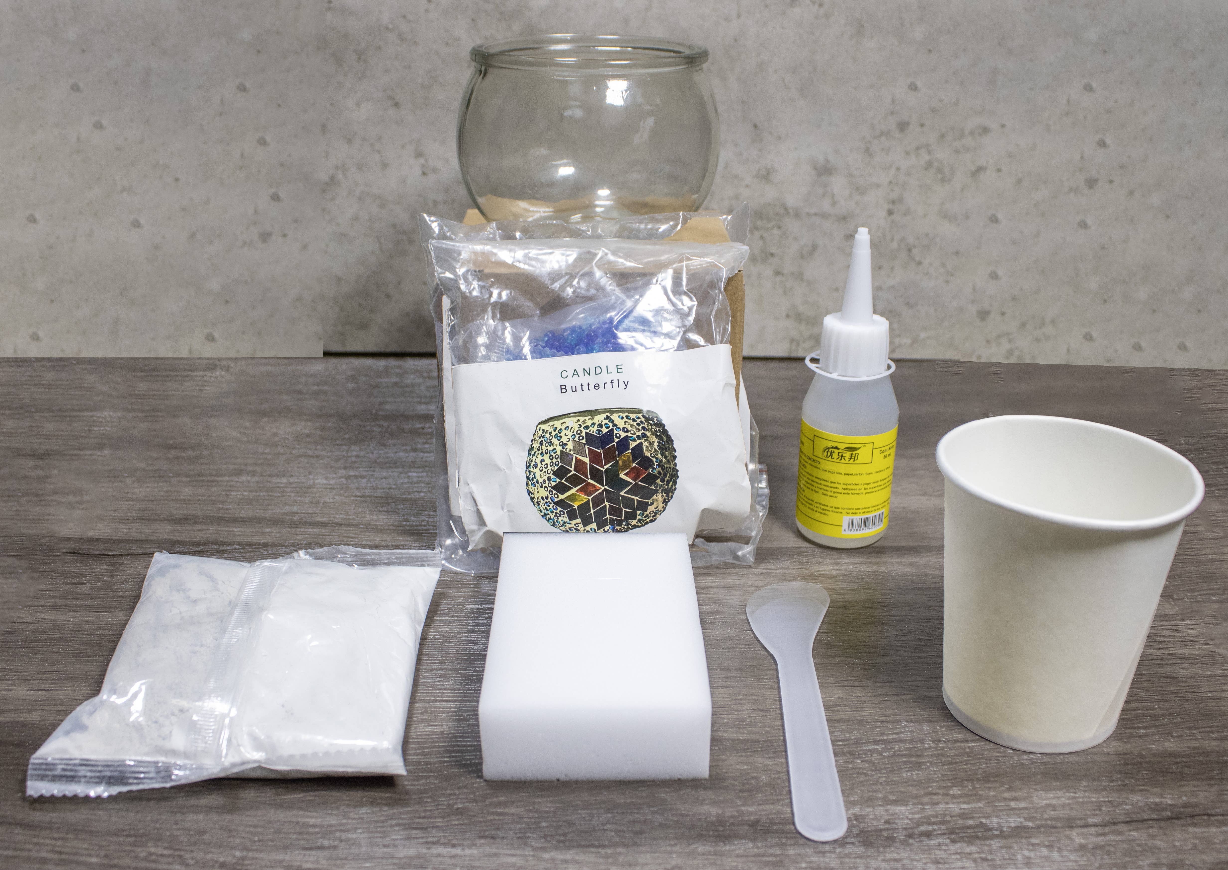 Gypsy Soul - Wholesale DIY Craft Kit - DIY Turkish Mosaic Candle Holder Kit 6