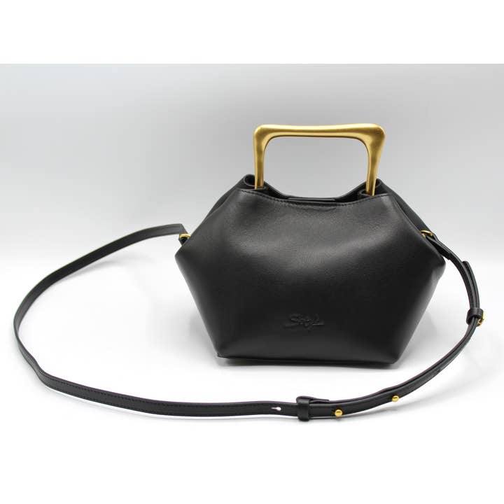 Sook Stainable - Wholesale Top Handle Bag - Women's - Sora - Genuine Leather Metallic Handheld Bag Shoulder Bag18