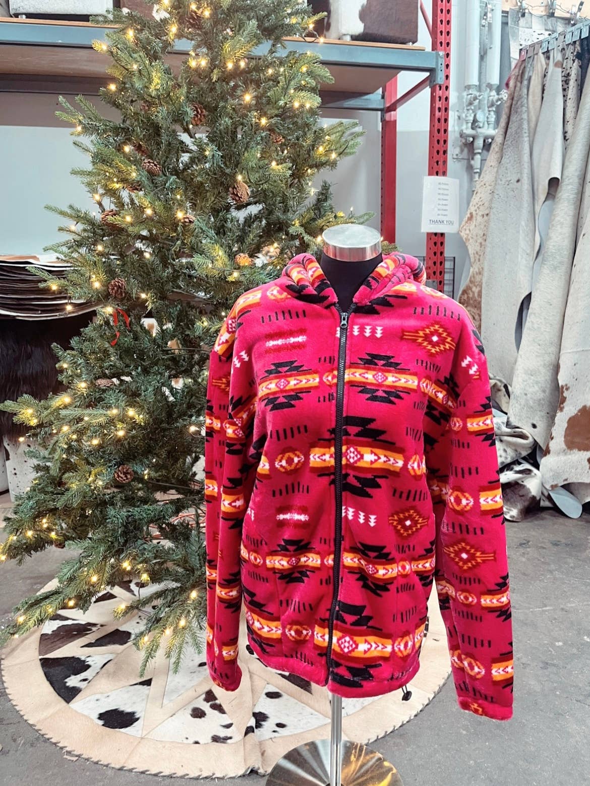 Western Linens – Engroshandel Jakke - Dame – Sherpa Navajo Jakker5