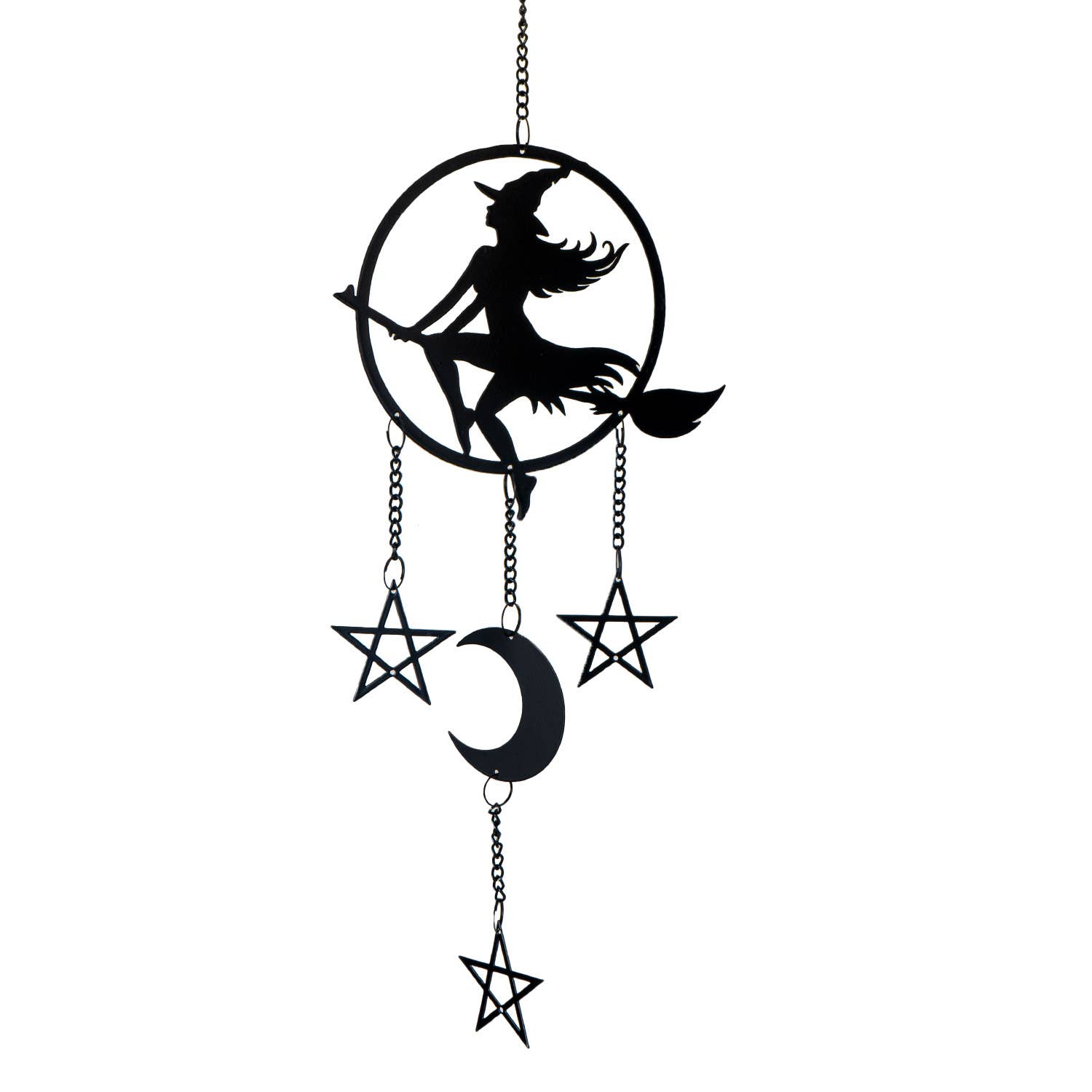 Pacific Trading - Wholesale Versiering/decoratie voor buiten - Alchemy Gothic Metalen Hangdecoratie Heks1