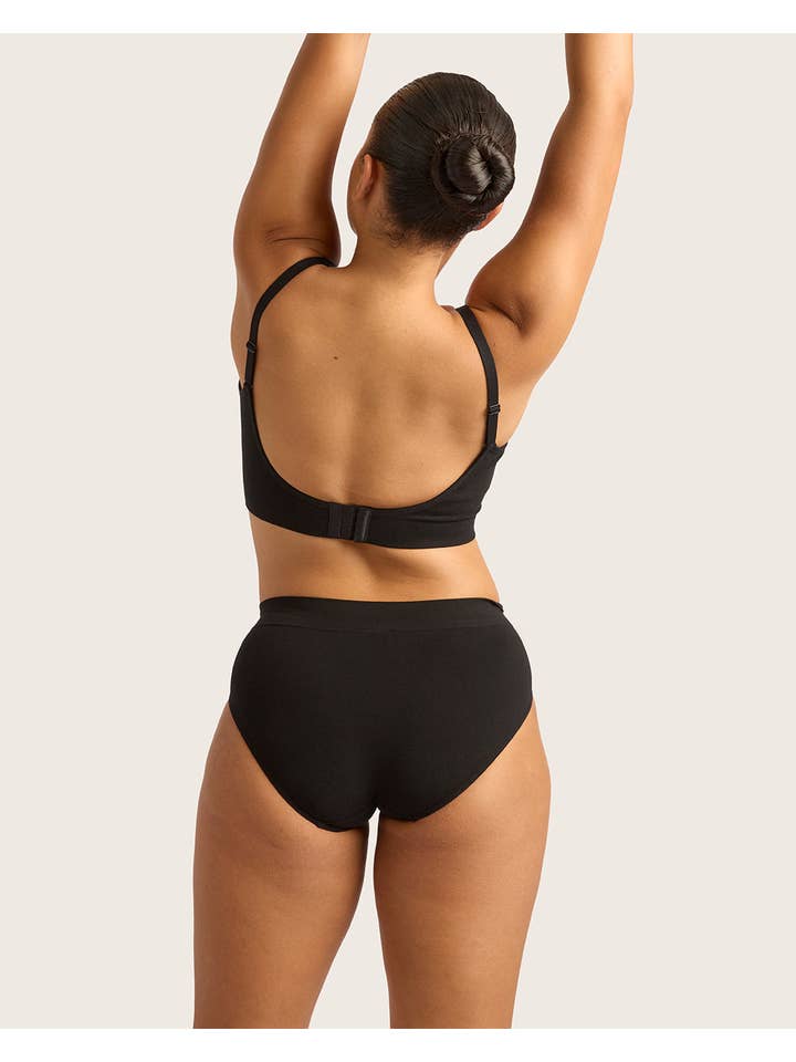 Wireless Low Back Bra - Black for wholesale on Faire12