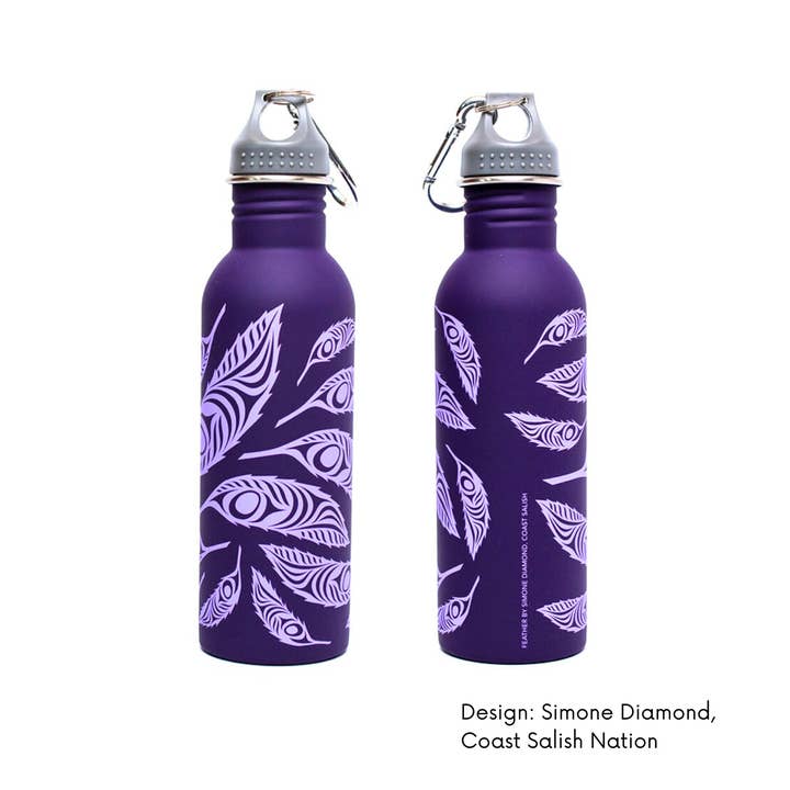 Made By Humans Designs – wholesale Water bottle – Water Bottle w/ Contemporary Indigenous Design (25 oz)4