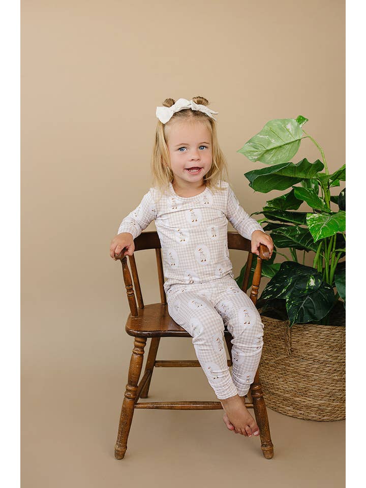 Lucky Panda Kids - Wholesale Sleepwear Set - Kids - Bamboo Two Piece Set | Gingham & Goose7