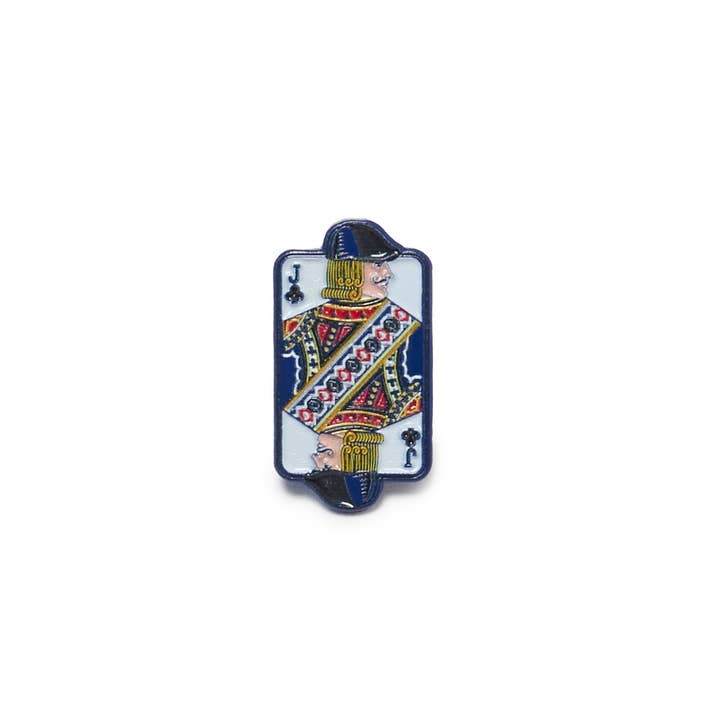 Boston Scally The Jack of Clubs Playing Card Pin for wholesale by Boston Scally