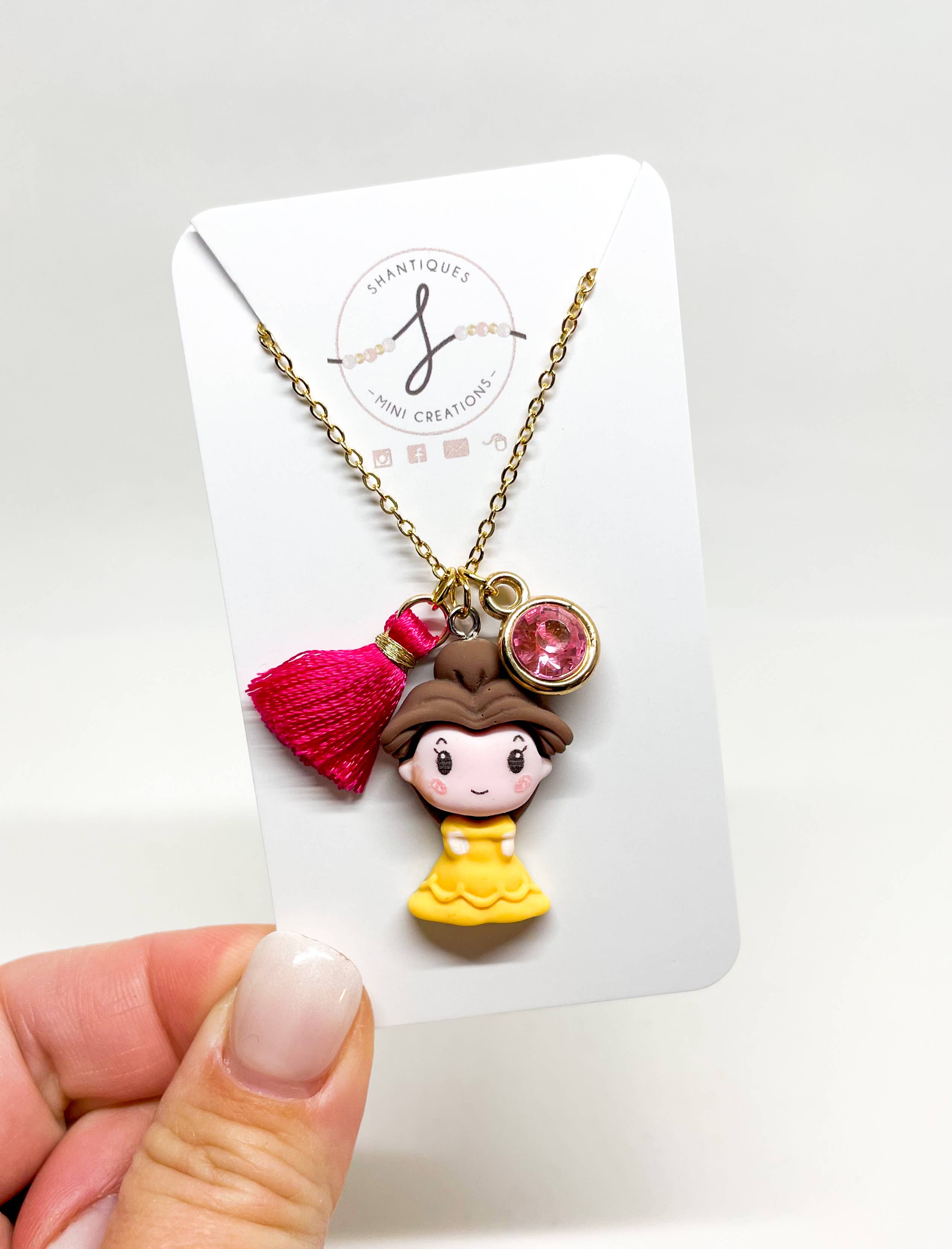 Shantiques Mini Creations - Wholesale Kids Necklace - Kids - 16" Chain Necklaces - Princess' and M Mouse17
