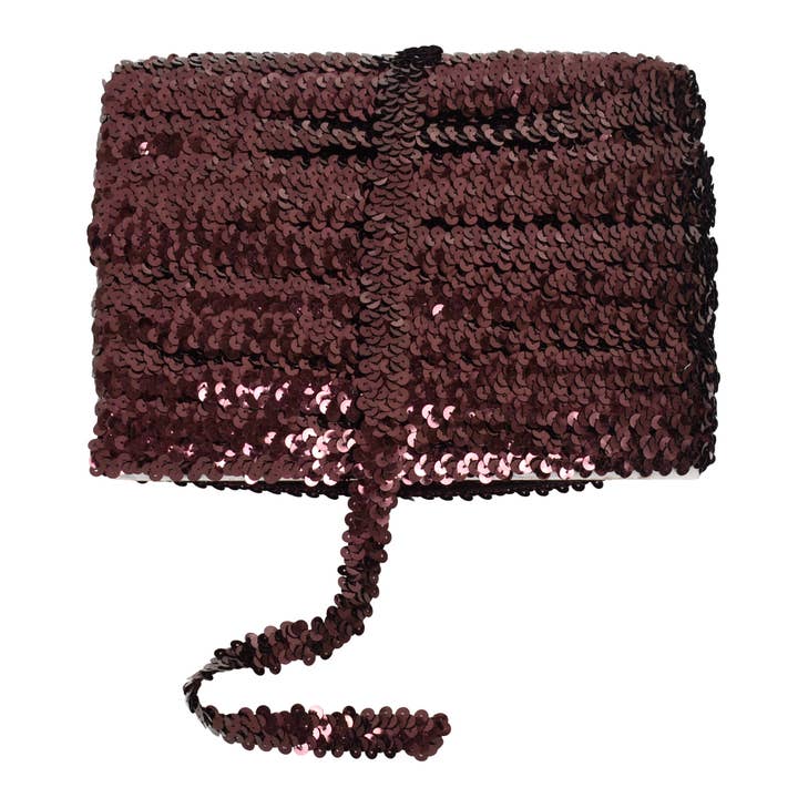 AK Brand - Wholesale Ribbon – Gift wrapping - Elastic Sequin Trim 0.8 Inch Glitter Paillette Ribbon12