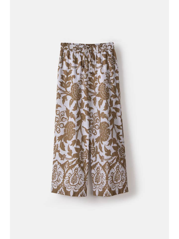 Lanidor - Vente Pantalon – femme - Pantalon imprimé floral (408997-188)
