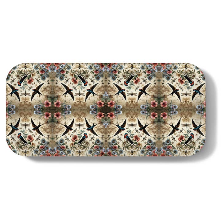 Birds and Bees Narrow Tray | Birchwood Tray | Food Tray für den Großhandel von Maure Luxury Gifts