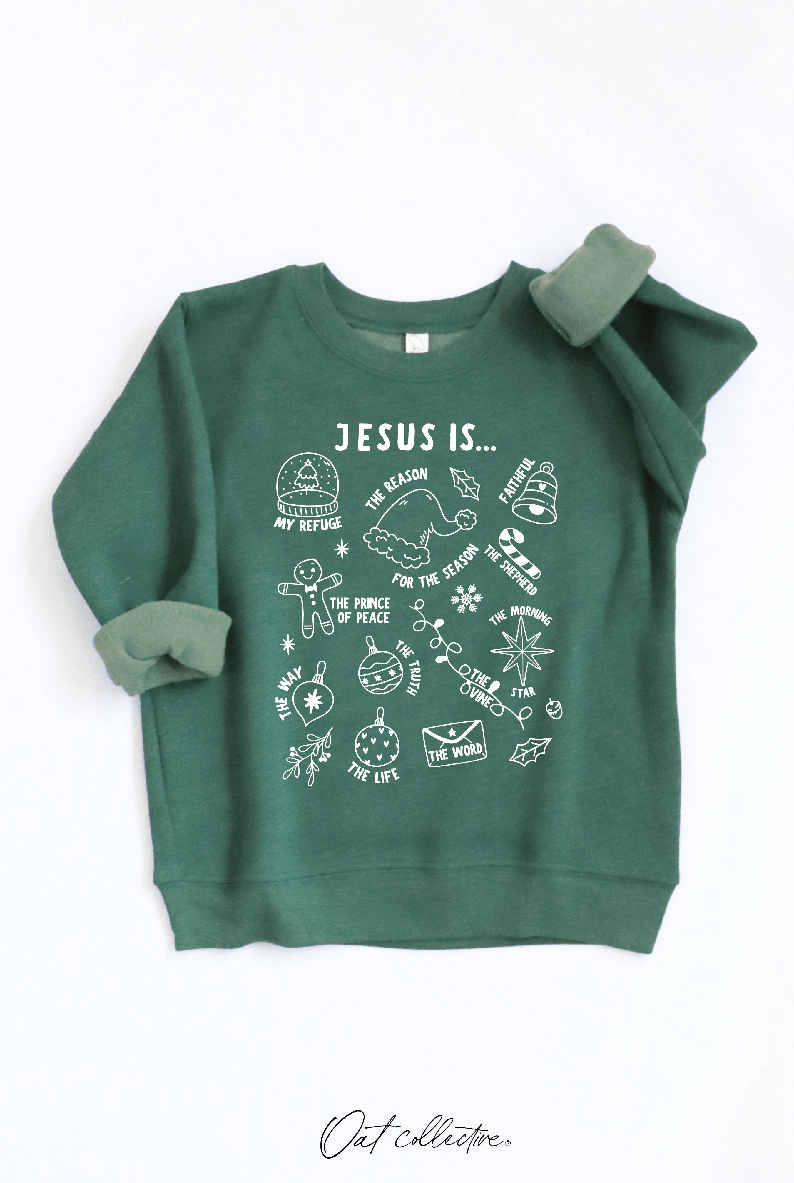 OAT COLLECTIVE - Wholesale Sweatshirt - Kids - JESUS IS... Toddler Graphic Sweatshirt8