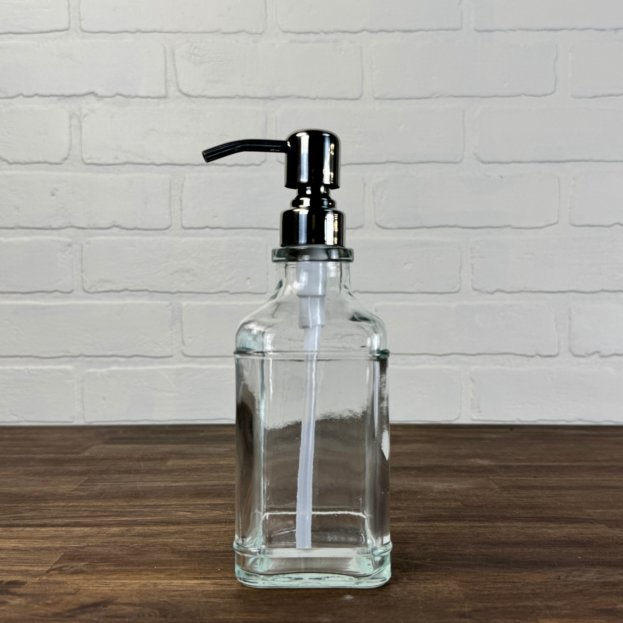 The Bottle Shoppe - Vente Distributeurs de savon - Distributeur de savon en verre Edison | 17 oz | Pompes en métal design3