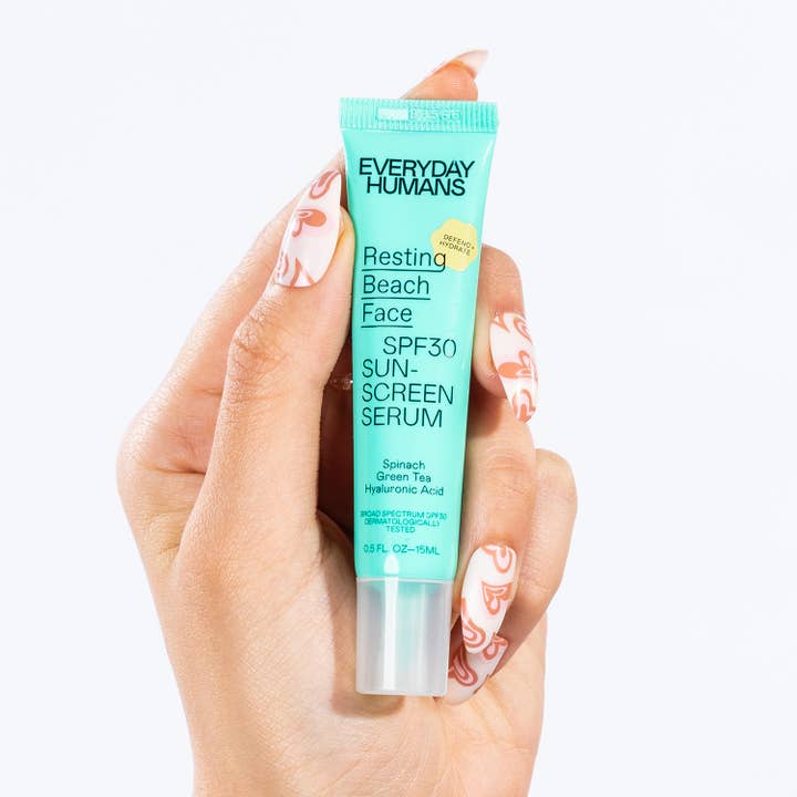 Everyday Humans - Wholesale Sunscreen - Resting Beach Face SPF30 Sunscreen Serum Mini Size 0.5 oz
